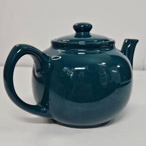 Price & Kensington Teal/Blue Green 2 cup Tea Pot stoneware High-gloss finish